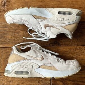 Nike Air Max Excee Sneakers in Light Soft Pink/White/Shimmer Women's Size 8.5